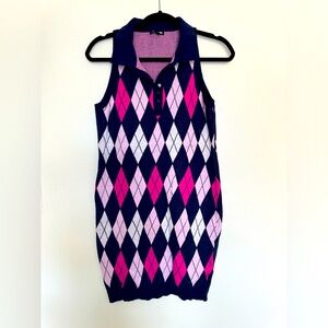 Fashion Nova Argyle Polo Dress